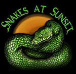 Snake at sunset