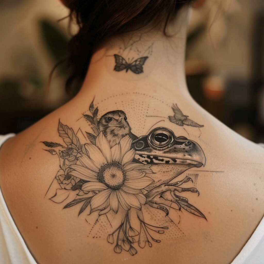Frog and Eagle Tattoo