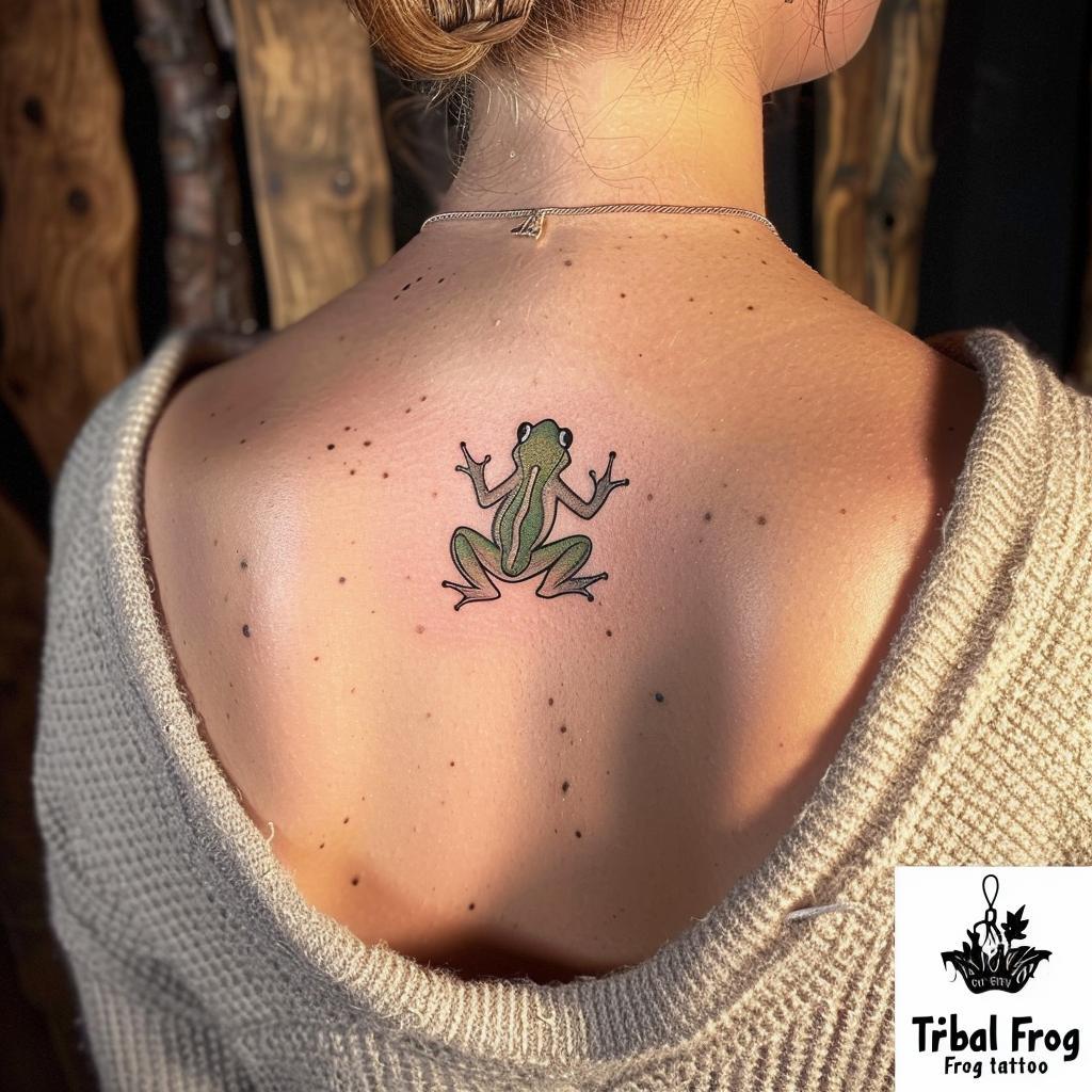 Tribal Frog Tattoo